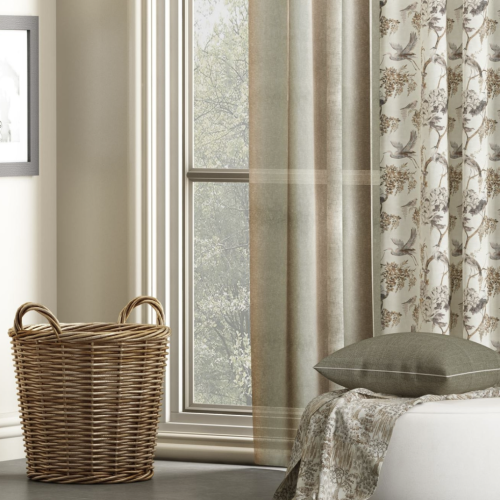 Dynasty oriental printed curtains